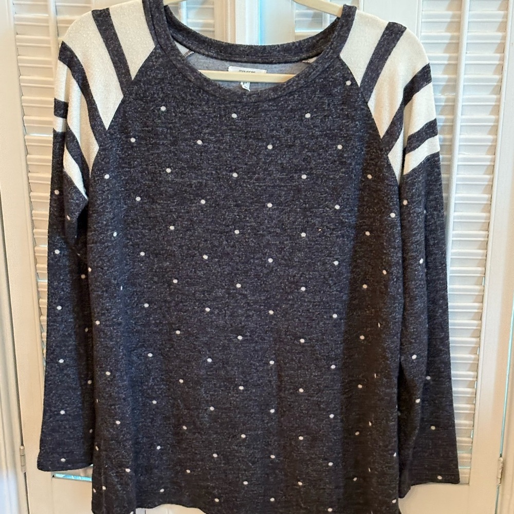 Maurice’s Women's Black Polka Dot Sweater